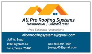 Slide of All Pro Roofing Systems