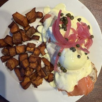 The Ugly Mug Diner - Salmon Benedict - Breakfast & Brunch Near Me - Salem, Massachusetts The Ugly Mug Diner - Salmon Benedict - Breakfast & Brunch Near Me - Salem, Massachusetts