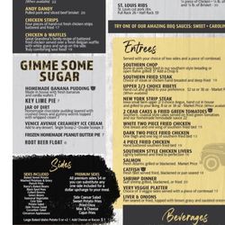 Darrell's Restaurant - Darrell's menu