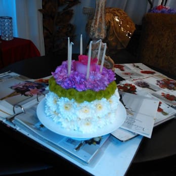 Bella Rosa Gardens - Floral birthday cake - Florists Near Me - Cypress, California
