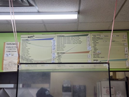 Menu photo 1 Henry's Fish and Chips Mississauga, ON