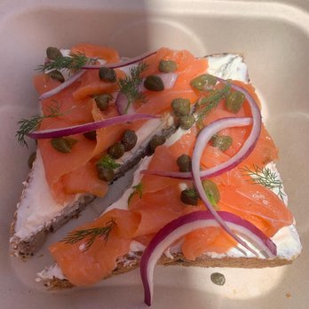 Whata Peach - Lox & cream cheese toast - Juice Bars & Smoothies Near Me - Studio City, California