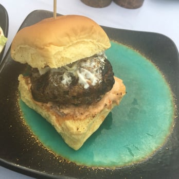 Avocado Grill - Spiced lamb slider, feta yogurt, paprika aioli - Tapas/Small Plates Near Me - West Palm Beach, Florida