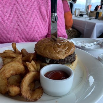 Dauphin's - 424 Burger with sidewinder fries - Seafood Near Me - Mobile, Alabama