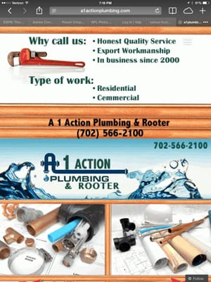 A-1 Action Plumbing and Rooter Logo