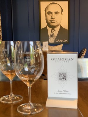 Photo of Guardian Cellars - Woodinville, WA, US. glasses of wine on a table