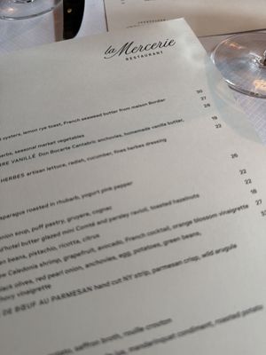 Menu photo 1 La Mercerie New York, NY Menu photo 1 La Mercerie New York, NY