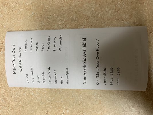 Menu photo 3 Happy Day Daiquiris Katy, TX