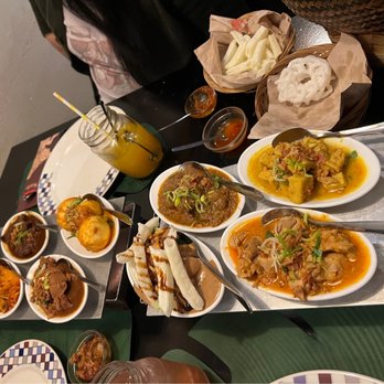 Kartika - "Rice table", Indonesian elaborate meal adapted by the Dutch. Everything is good. It comes with appetizers and dessert. - Indonesian Near Me - Amsterdam, New Hampshire
