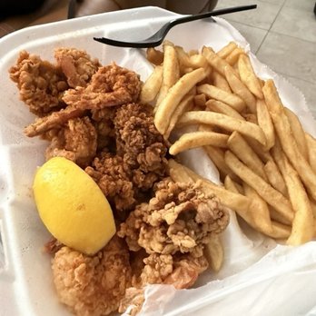 Riverside Seafood Market - (#10) 6 Oysters with 10 Shrimp & FF - Seafood Markets Near Me - Tampa, Florida Riverside Seafood Market - (#10) 6 Oysters with 10 Shrimp & FF - Seafood Markets Near Me - Tampa, Florida
