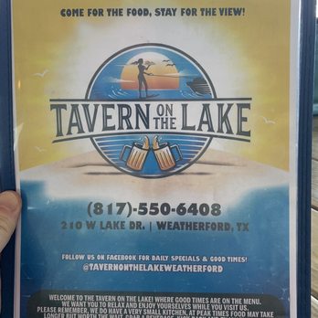 Tavern on the Lake - Menu - March 2022 - Pubs Near Me - Weatherford, Texas Tavern on the Lake - Menu - March 2022 - Pubs Near Me - Weatherford, Texas