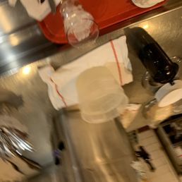 Trays at Mehlman's Cafeteria.