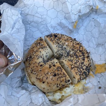 Shelsky's Brooklyn Bagels - Everything Bagel with Jersey Pork roll - Bagels Near Me - Brooklyn, New York