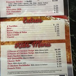 El Paisa - Beverages and Kids Menu