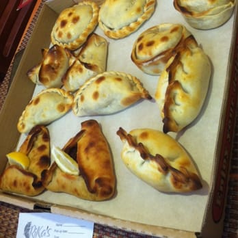 Rika's Empanadas - A dozen special empanadas, blue cheese, bacon and prunes, chicken mushroom, ricotta cheese spinach, fatay, chopped beef. 2 each - Argentine Near Me - Glendora, California Rika's Empanadas - A dozen special empanadas, blue cheese, bacon and prunes, chicken mushroom, ricotta cheese spinach, fatay, chopped beef. 2 each - Argentine Near Me - Glendora, California