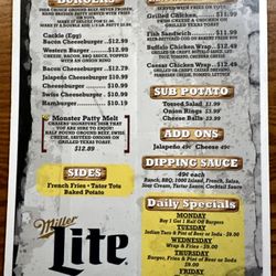 Chasers Food & Spirits - Menu (2 of 2)