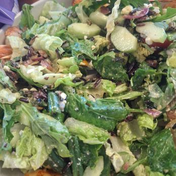 Champagnes Kitchen - Mediterranean salad with shrimp - Breakfast & Brunch Near Me - Newport Beach, California Champagnes Kitchen - Mediterranean salad with shrimp - Breakfast & Brunch Near Me - Newport Beach, California