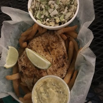 Lee Be Fish - Catch of the day - mahi-mahi with french fries and coleslaw. Featuring the fantastic tartar sauce. - Seafood Near Me - Marco Island, Florida Lee Be Fish - Catch of the day - mahi-mahi with french fries and coleslaw. Featuring the fantastic tartar sauce. - Seafood Near Me - Marco Island, Florida