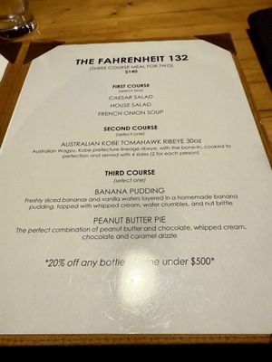 Menu photo 2 Fahrenheit 132 Fredericksburg, VA