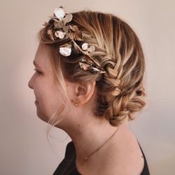 Lia Rivette Makeup And Hair Artist - Braided updo for formal occasions.