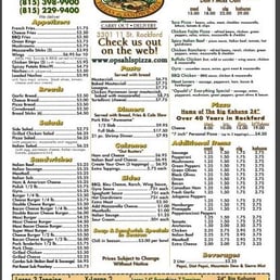 Menu Menu