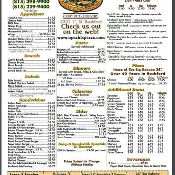 Opsahl's Tavern & Pizza - Menu - Pizza Near Me - Rockford, Illinois Opsahl's Tavern & Pizza - Menu - Pizza Near Me - Rockford, Illinois