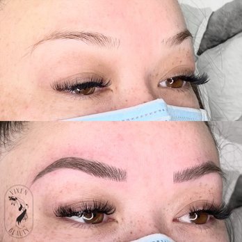 The Lash Nap - Microblading by Kali before and after final session - Eyelash Service Near Me - Mission Viejo, California