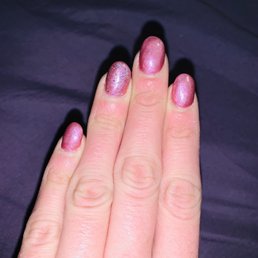 Pink Bio Gel Nails