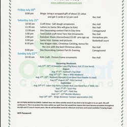 Oakleaf Family Campground - Activities for the entire family