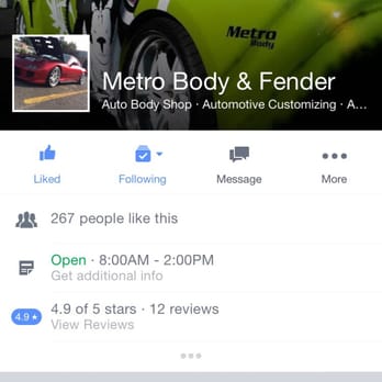 Metro Body & Fender - Metro Body and Fender Facebook. - Body Shops Near Me - Garfield, New Jersey Metro Body & Fender - Metro Body and Fender Facebook. - Body Shops Near Me - Garfield, New Jersey