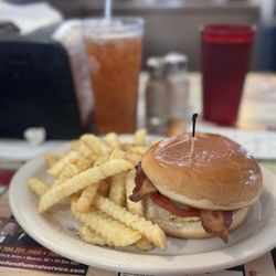 Jud's Restaurant - Bacon cheeseburger and fries is to die for.