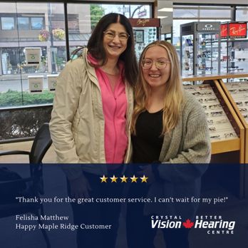 Crystal Vision & Better Hearing - Optometrists Near Me - Maple Ridge, British Columbia Crystal Vision & Better Hearing - Optometrists Near Me - Maple Ridge, British Columbia