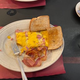 (What's left) Ham n cheese omelette (What's left) Ham n cheese omelette