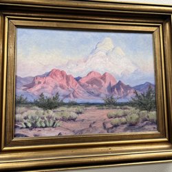 Mesita Elementary School - An original Eugene Thurston painting hangs in their office!