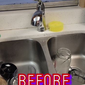 Special Ops Plumbing - This is the faucet that came with our house, water started flowing under the handle and leaking under the sink. - Plumbing Near Me - Tamarac, Florida Special Ops Plumbing - This is the faucet that came with our house, water started flowing under the handle and leaking under the sink. - Plumbing Near Me - Tamarac, Florida