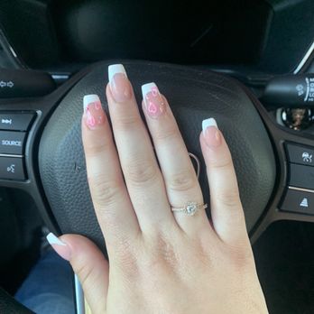 Pink and White Nails - second time getting this style:) - Nail Salons Near Me - Hayward, California Pink and White Nails - second time getting this style:) - Nail Salons Near Me - Hayward, California