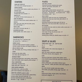 The Green Well - Menu - New American Near Me - Grand Rapids, Michigan