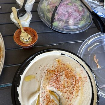 Sultans Mediterranean Grill - Hummus and salad in family meal which - Mediterranean Near Me - Bakersfield, California Sultans Mediterranean Grill - Hummus and salad in family meal which - Mediterranean Near Me - Bakersfield, California
