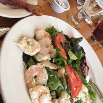 Sarabeth's Key West - Chilled Key West Pink Shrimp Salad with citrus soy dressing (so good you want to make out with it!) and the crispy bacon. YUM - American Near Me - Key West, Florida Sarabeth's Key West - Chilled Key West Pink Shrimp Salad with citrus soy dressing (so good you want to make out with it!) and the crispy bacon. YUM - American Near Me - Key West, Florida