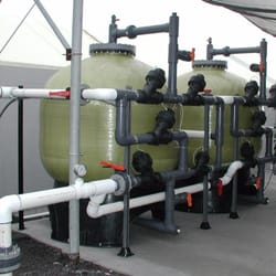 Multi-media water treatment system for acquaculture company in Kona, Hawaii.