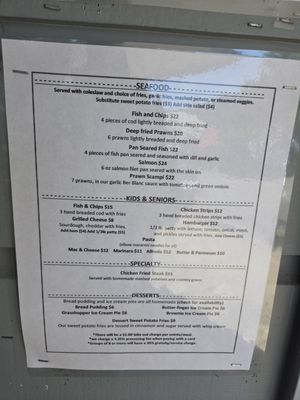 Menu photo 1 The Firehouse Restaurant Florence, OR Menu photo 1 The Firehouse Restaurant Florence, OR