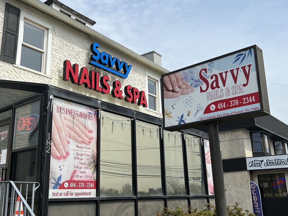 SAVVY NAILS & SPA Updated July 2024 718 Photos & 90 Reviews 182 E Dekalb Pike, King of