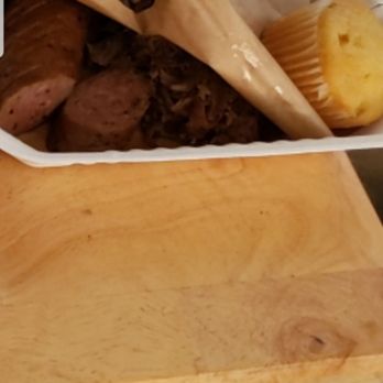 Dickey's Barbecue Pit - Sausage(wrong order) and pulled pork - American Near Me - Kapolei, Hawaii Dickey's Barbecue Pit - Sausage(wrong order) and pulled pork - American Near Me - Kapolei, Hawaii