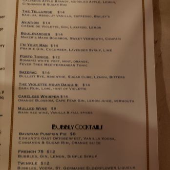 Café Violette - Cocktail menu - Mediterranean Near Me - Blowing Rock, North Carolina Café Violette - Cocktail menu - Mediterranean Near Me - Blowing Rock, North Carolina