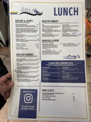 Menu photo 5 The Cliffs Cafe San Diego, CA