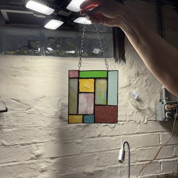 The Glass Patch - Stained glass mosaic from intro class - Art Classes Near Me - Indianapolis, Indiana The Glass Patch - Stained glass mosaic from intro class - Art Classes Near Me - Indianapolis, Indiana