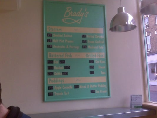 Menu photo 2 Brady's London, XGL