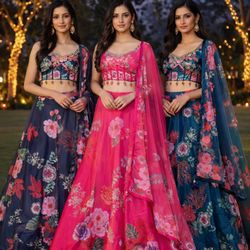 Maharani Collective - Organza Silk Lenghas