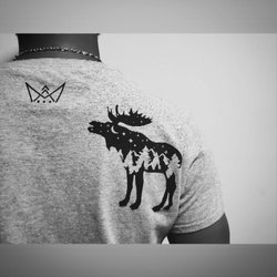 AndonovA - Pattern, and AndonovA Logo Design T-shirt.