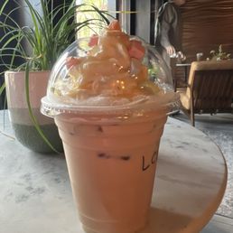 Spring menu: Lucky Charms Latte Spring menu: Lucky Charms Latte